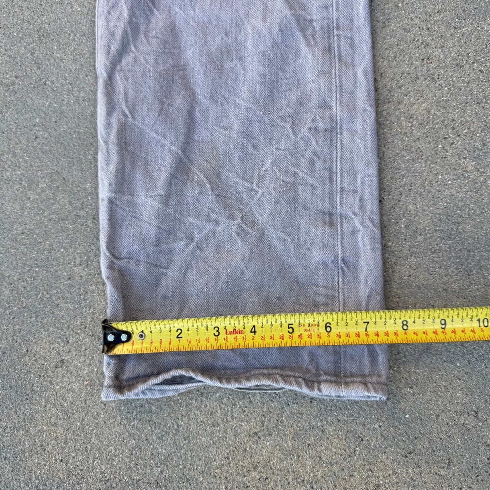Levi's 501 Mens Original Fit Light Grey Straight Leg Button Fly Jeans 32x32 - Picture 4 of 9